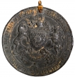 Jind State King George V and Queen Mary Coronation Pewter Medal of Delhi 1911.