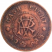 -Bronze-Eight-Cash-Coin-of-Travancore-State-of-Rama-Varma-VI.