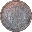 Calcutta-Mint--Copper-Half-Pice-Coin-of-Victoria-Empress-of-1898-