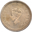 Lahore Mint  Silver Half Rupee Coin of King George VI of 1944 