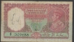 1938 Burma Five Rupees Bank Note of J.B Taylor of KG VI.