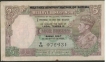 1945 Burma Five Rupees Bank Note of C.D Deshmukh of KG VI.