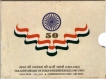 1997-50th Year of Independence-UNC Set-Mumbai Mint-Set of 2 Coins.