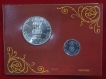 2004-UNC-Set-150-Years-of-India-Post-Kolkata-Mint-Set-of-2-Coins.