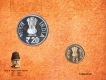 2014-UNC Set-Maulana Abul Kalam Azad 125th Birth Centenary-Mumbai Mint-Set of 2 Coins.