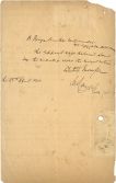 Sir Ashutosh Mukherjee Autograph handwritten letter on a stamp paper.