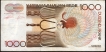 One Thousand Francs Bank Note of Belgium 1980-1996.