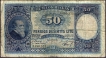 Rare Fifty Litu Note of 1928 Lithuania.
