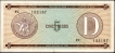 1985 Five Pesos Bank Note of Cuba.