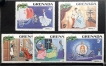Grenada Christmas Cinderella Set of 6 Stamps in The Disney Cartoon Series MNH.