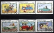 Sierra Leone Mickey Mouse Transport Set of 6 Stamps in The Disney Series MNH.