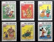 Turks-And-Caicos-Island-Christmas-Set-of-6-Stamps-in-Disney-Cartoon-Series-MNH.