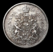 Silver 50 cents Coin of Eilzabeth II Canada of 1966.