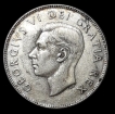 Silver 50 Cents Coin of King George VI Canada of 1952. 