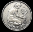 Federal-Republic-of-Germany-50-Pfennig-Coin-of-1949.