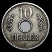 German East Africa 10 Heller Coin Of William II of 1909.