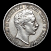 Silver 2 Mark Coin of William II Kingdom of Prussia 1904.
