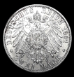 Silver 2 Mark Coin of William II Kingdom of Prussia 1901.