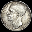 Silver 10 Lire Coin of Vittorio Emanuele III Italy of 1927.