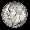 Silver 10 Lire Coin of Vittorio Emanuele III Italy of 1929.