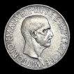 Silver 10 Lire Coin of Vittorio Emanuele III Italy of 1936.