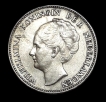 Silver 1 Gulden Coin of Wilhelmina Nederland 1939.