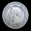 France 10 Centimes Coin of Napoleon III of 1856.