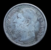 Silver-2-Frank-Coin-Of-Leopold-II-Belgium-of-1909.