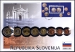 Nuphil Special Cover of Slovenia Dated 1st Jan 2007 With Euro Coin Set.