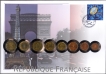Nuphil Special Cover of France Dated 1st Jan 2002 With Euro Coin Set.