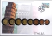 Nuphil-Special-Cover-of-Italy-Dated-2nd-Jan-2002-With-Euro-Coin-Set.