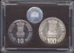 1982-Proof-Set-National-Integration-Set-of-2-Coins-Bombay-Mint.