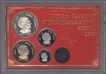 1985-Proof Set-Indira Gandhi-Set of 4 Coins-Bombay Mint.