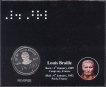 2009-Proof Set-200th Birth Anniversary of Louis Braille-1 Coin-Kolkata Mint.