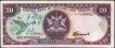 Twenty Dollars Bank Note of Trinidad and Tobago.