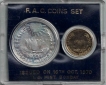 1970-UNC-Set-Food-For-All-Bombay-Mint-Set-of-2-Coins.