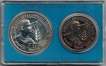 1975-UNC Set-Equality, Development And Peace-Bombay Mint-Set of 2 Coins.