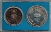 1975-UNC Set-Equality, Development And Peace-Bombay Mint-Set of 2 Coins.