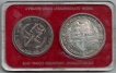 1976-UNC-Set-Food-and-Work-For-All-Bombay-MInt-Set-of-2-Coins.