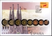 Nuphil Special Cover of Espana Dated 2nd Jan 2002 With Euro Coin Set.
