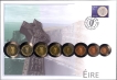 Nuphil Special Cover of Ireland Dated 1st Jan 2002 With Euro Coin Set.