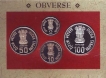 1998-Proof Set-Sri Aurobindo-Set of 4 Coins-Mumbai Mint.