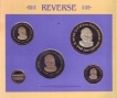 2001-Proof Set-Dr. Syama Prasad Mookerjee Centenary-Set of 4 Coins-Kolkata Mint.