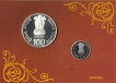 2004-Proof Set-150 Years of India Post-Set of 2 Coins-Kolkata Mint.