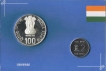 2007-Proof Set-Platinum Jubilee of Indian Air force-Set of 2 Coins-Kolkata Mint.