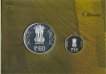 2013-Proof Set-60 Years of Coir Board-Set of 2 Coins-Mumbai Mint.