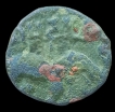 Siri Pulumavi Copper Coin of Satavahanas.