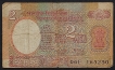 Print Shifting Error Two Rupees Note of 1985 Singed by R.N. Malhotra.