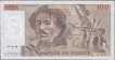 One Hundred Francs Bank Note of France 1983-1995.