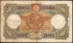 One Hundred Lire Bank Note of Italy 1931-1942.